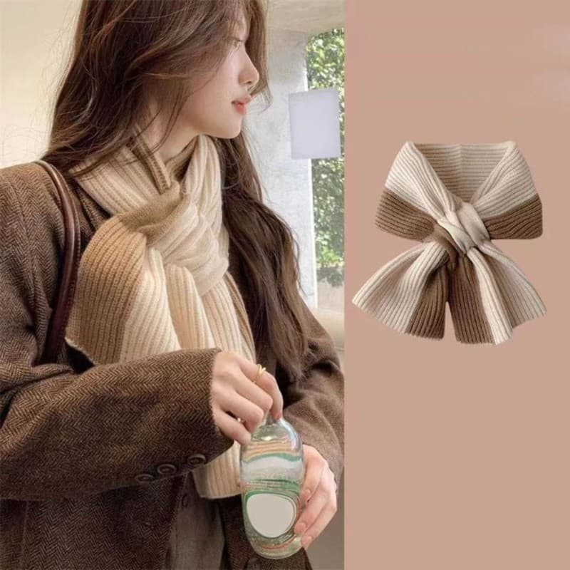 YOI Lenço De Malha Quente De Cor Sólida Combinando Para Outono E Inverno Charme