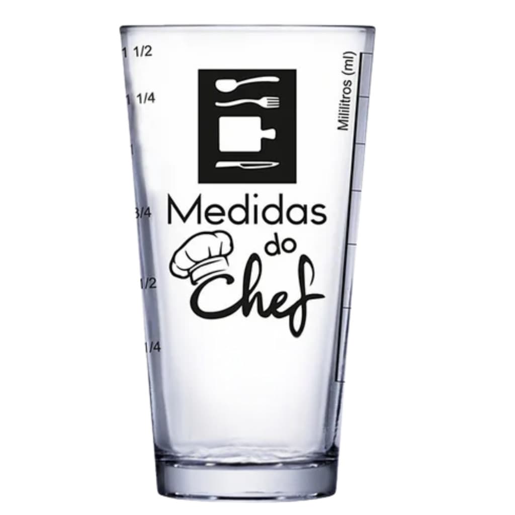 Copo De Vidro Medidor Preparo De Receitas Vidro para Receitas Fácil