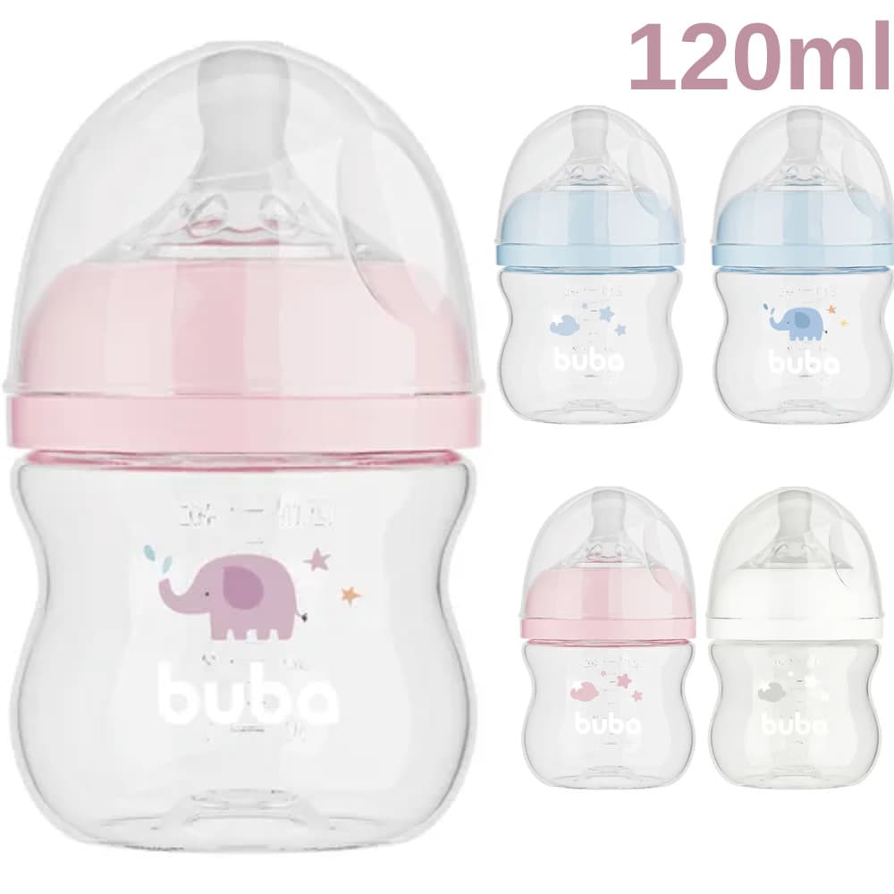 MAMADEIRA EASY FLOW ANTICÓLICA +0 MESES 120ML - BUBA