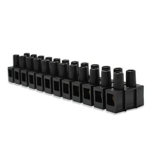 Conector Barra Borne 10,00mm Preto Lukma