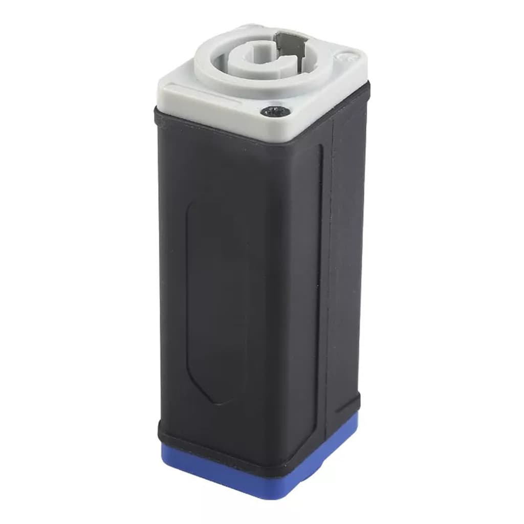 1 Powercon Caixa Adaptador Emenda Tipo Neutrik Cinza Azul