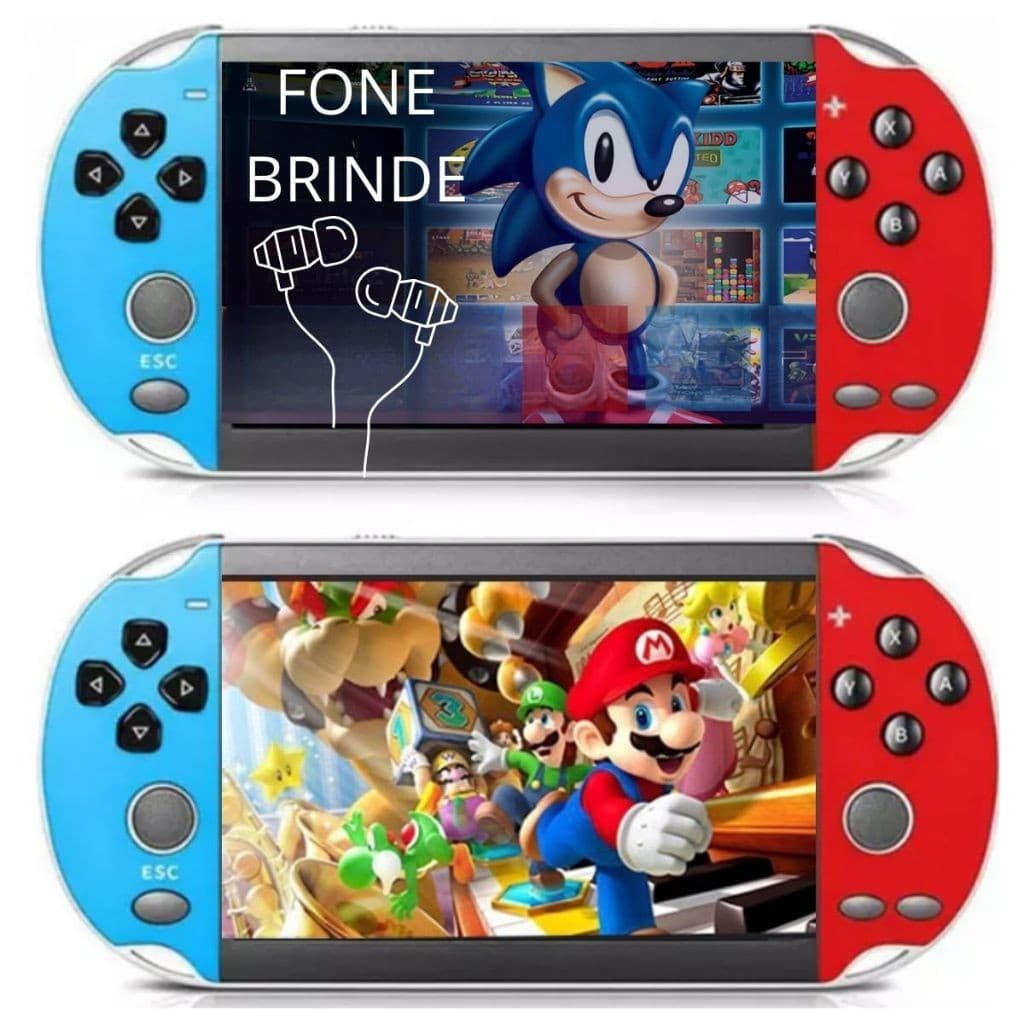 Game Portátil, Gameboy Eony 8290 16G Videogame Eony Vídeo Game Portátil Jogos Arcade Antigos Joystick Manete Cor Sortida