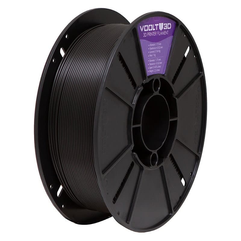 Filamento Voolt Pla Preto Velvet 1kg