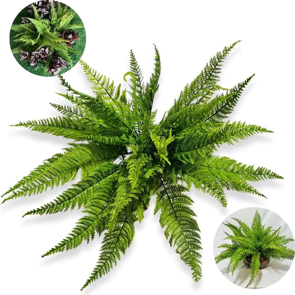 Buquê De Samambaia Folhagem Artificial Para Decoração De Casa