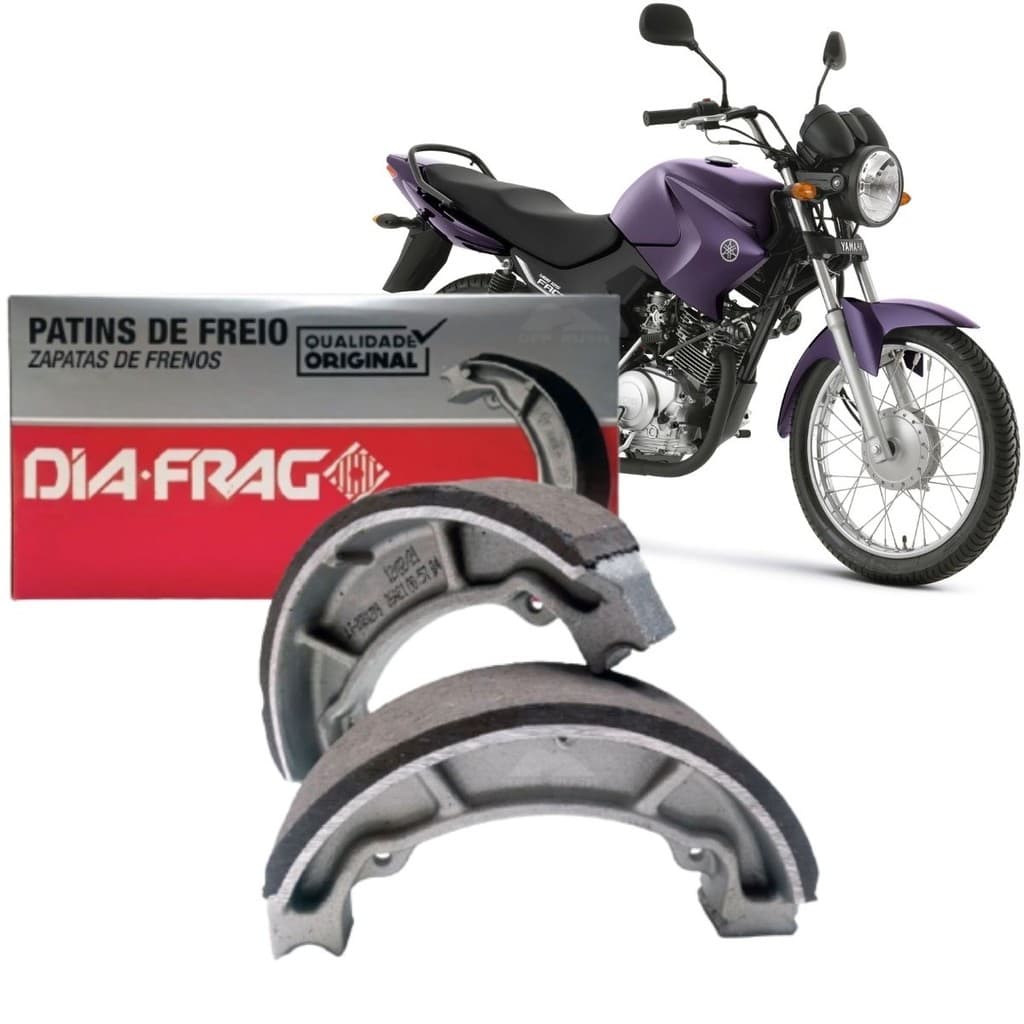 Patim Lona de Freio Diafrag YBR 125, Factor 125, XTZ 125, Crosser 150, Apache 150