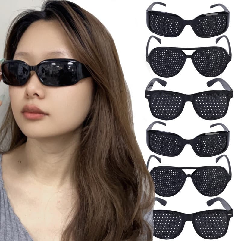 1/2/3 Unidades Óculos Pinhole De Correção De Visão Unissex-Proteção Ocular De Tela-Exercício-Antifadiga-Melhoria Da-Arma