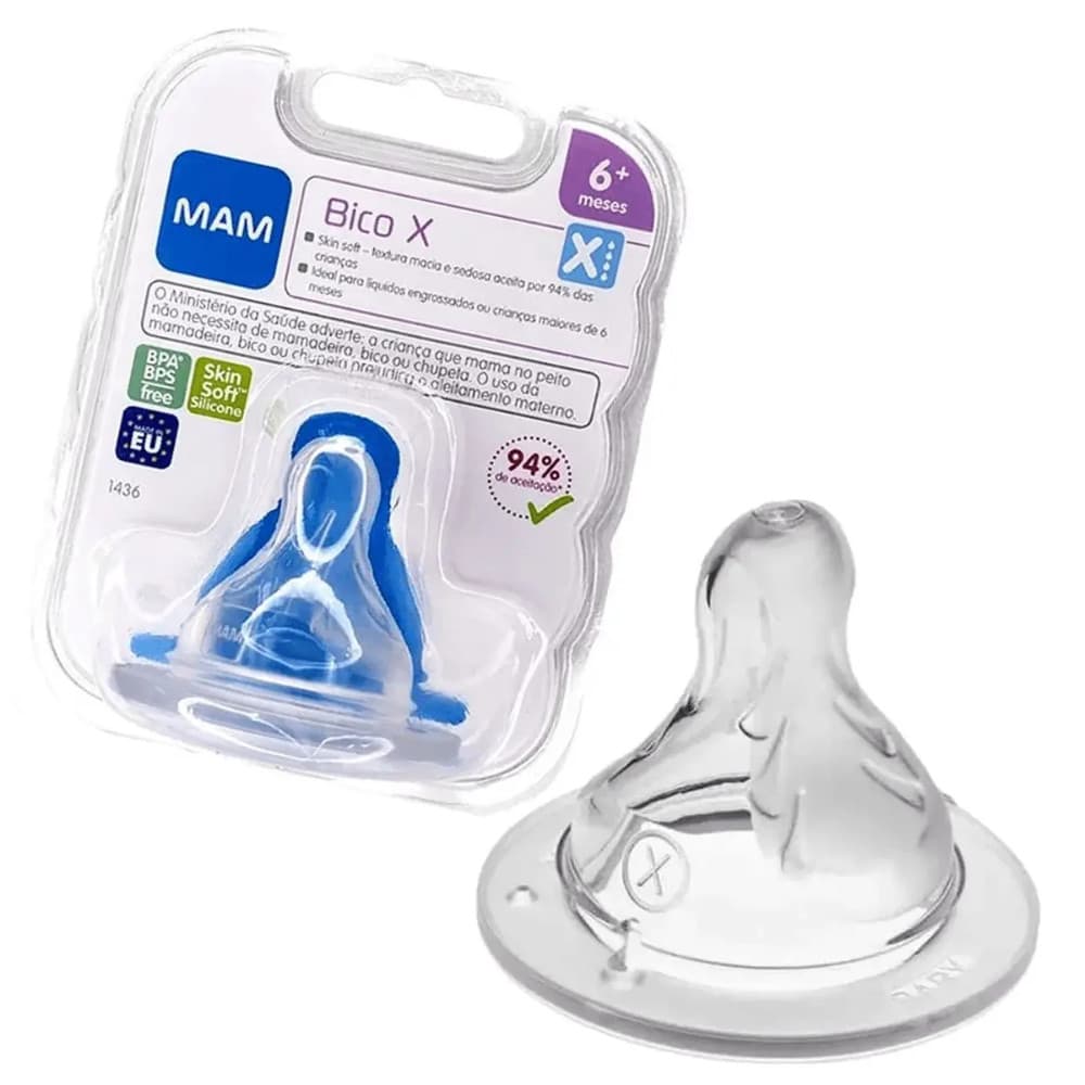 BICO MAMADEIRA MAM TAMANHO X FLUXO SUPER RAPIDO +6 MESES