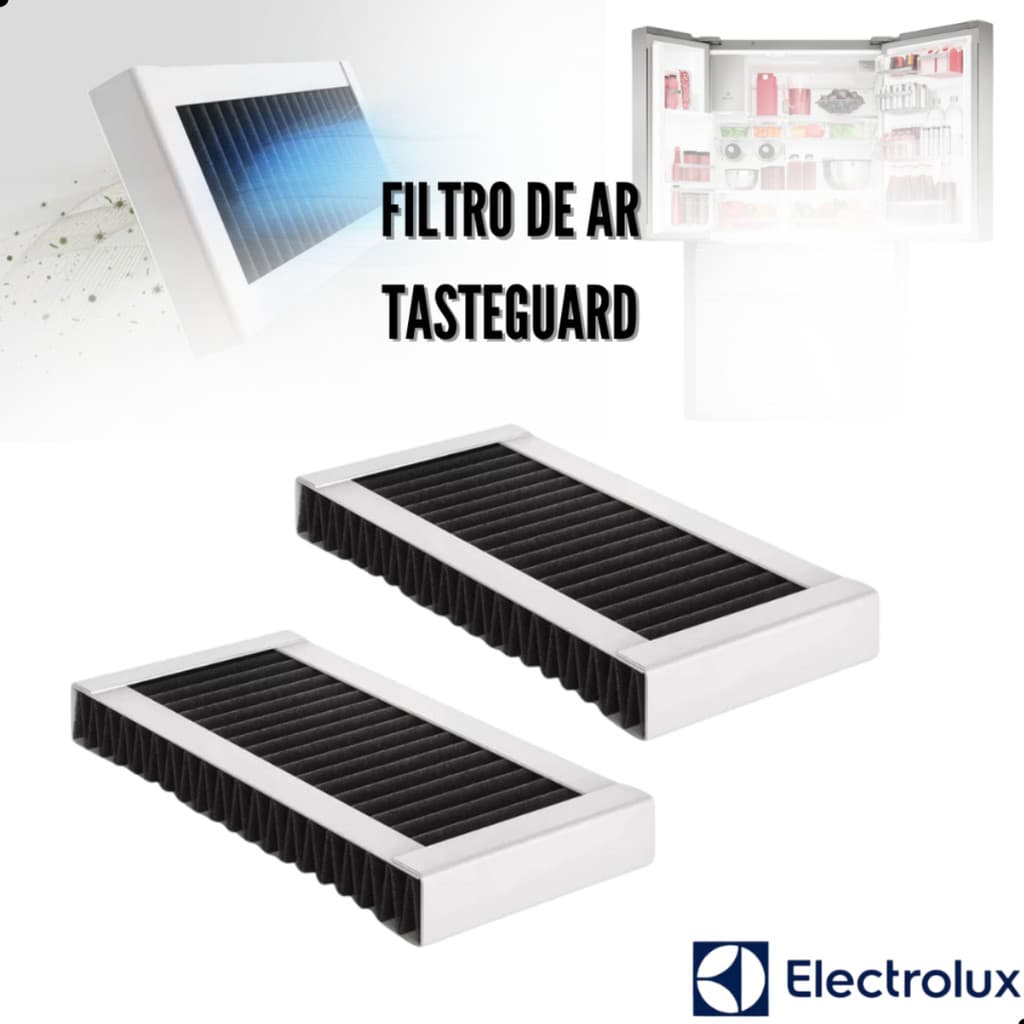 1x 2x Filtro de ar desodorizador Refrigerador Geladeira Electrolux Testeguard Db44s Im8s