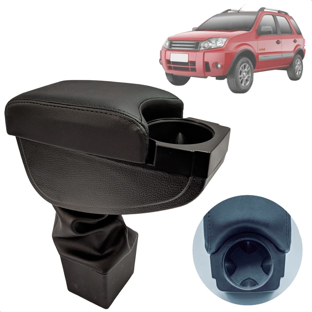 Apoio Encosto Descanso Braço Ecosport 2007 Até 2012 Automática Porta Copos