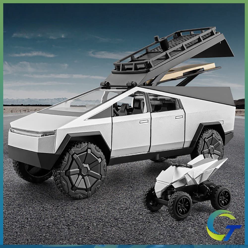 1 : 32 Tesla Cybertruck Captador Touring RV Diecast Brinquedos Modelo De Carro Carros Liga Brinquedo Coleção Presente Pa
