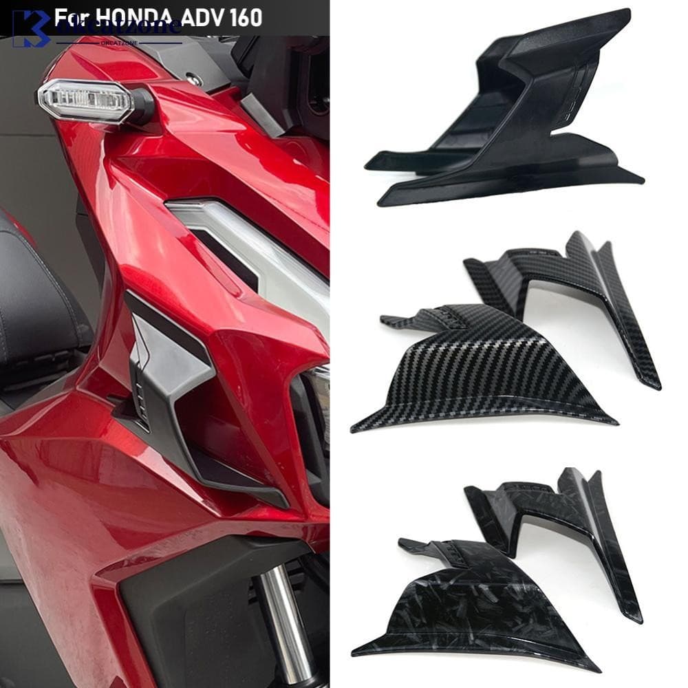 OKCATZONE 2 Pçs Motocicleta Aerodinâmica Carenagem Winglet ABS Spoiler Modelos Compatíveis Lateral Para Honda ADV160 202