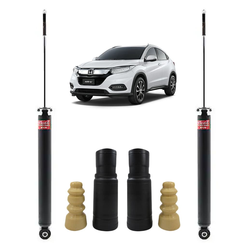 Par Amortecedor Kayaba Esquerdo+Direito Traseiro+Kit Batente Honda Hrv 2015 A 2021