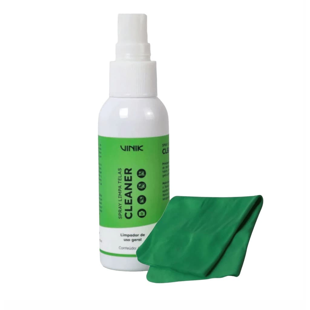 Limpa Telas Com Flanela Monitor Notebook TV Celular Vinik Cleaner 60ml
