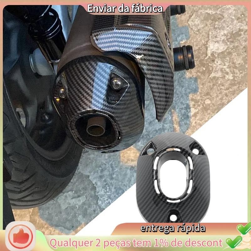 Capa Protetora Para PCX 160 2021-2022 Silenciador Traseiro Traseira De Fibra De Carbono