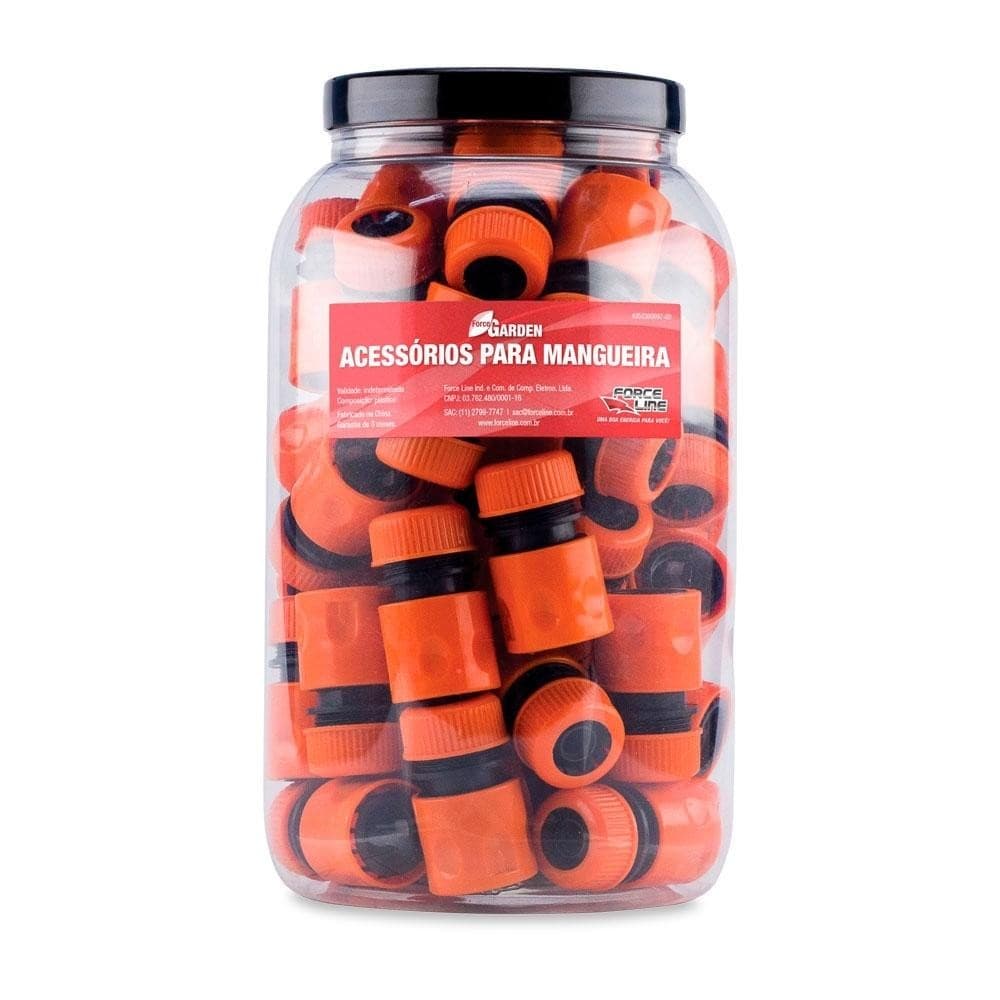 Engate Rápido Mangueira de 1/2" Pote com 45 Peças Force Line