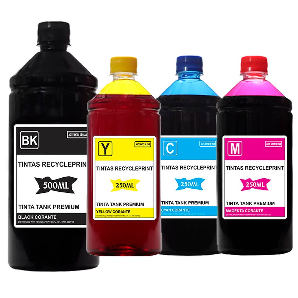 Refil 1250ml Tinta Compatível Canon Impressora G3110 G3100 G4110 G4100 G6010