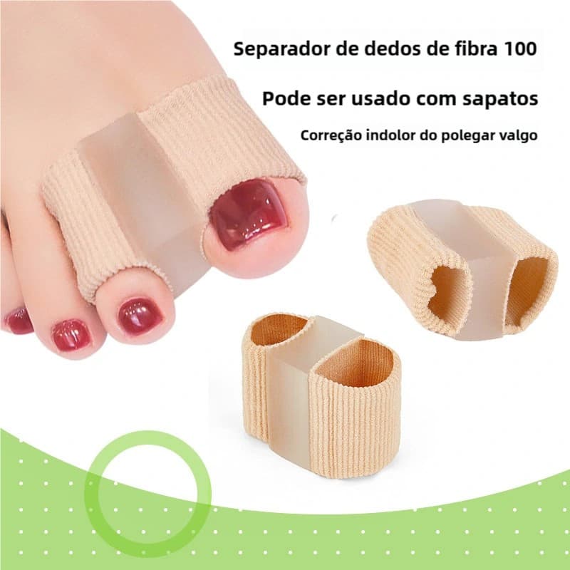 Separador De Dois Dedos Do Pé Hálux Valgus Joanete Corretor Ortopédico Pés Osso Polegar Ajustador Correção Pedicure