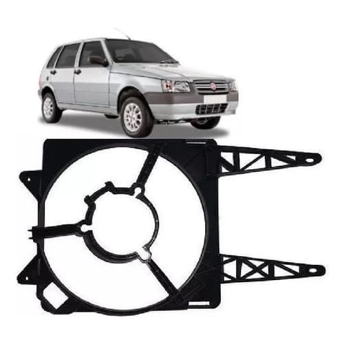 Defletor Ventoinha Uno Fire Com Ar ( Sistema Valeo )