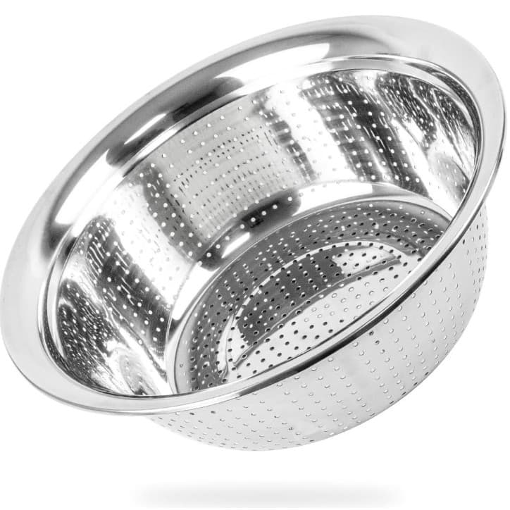 Escorredor De Arroz Inox Legumes Frutas Multiuso Cozinha Alça Coador Peneira Drenagem Inoxidável