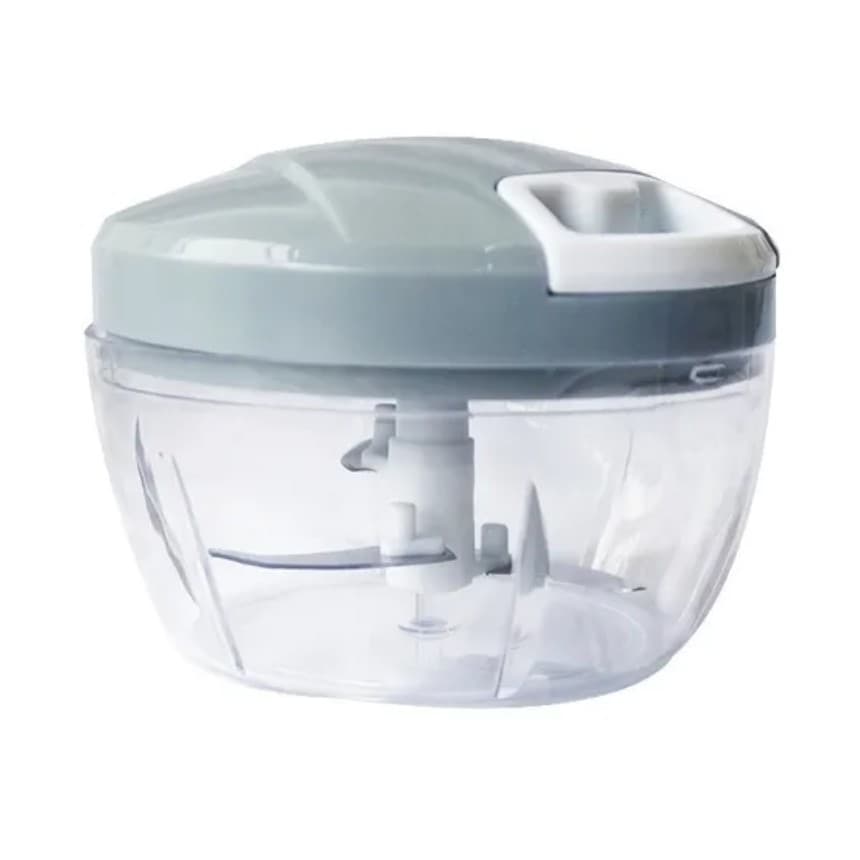Mini Processador e Triturador de Alimentos Manual (3 Lâminas)