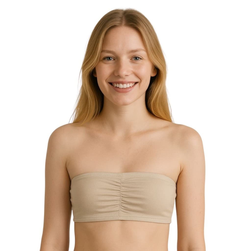 Sutiã Tomara Que Caia Faixa Sem Bojo Bustiê Confortável Barato