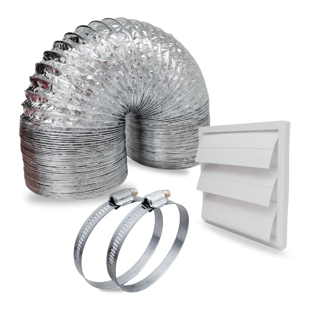 Kit Exaustão Para Coifa 125mm 127mm 130mm 5m Com Veneziana