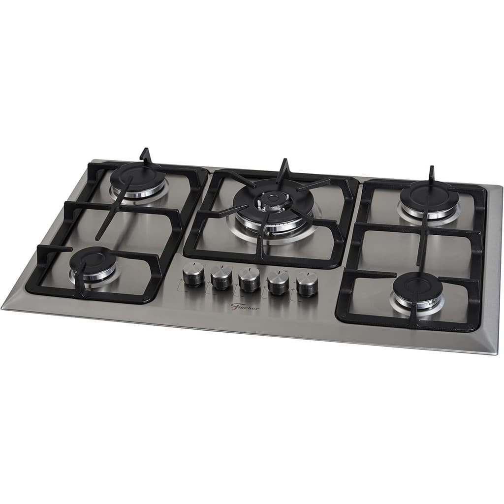 Fogao Cooktop 5 Bocas Fischer Inox Bivolt