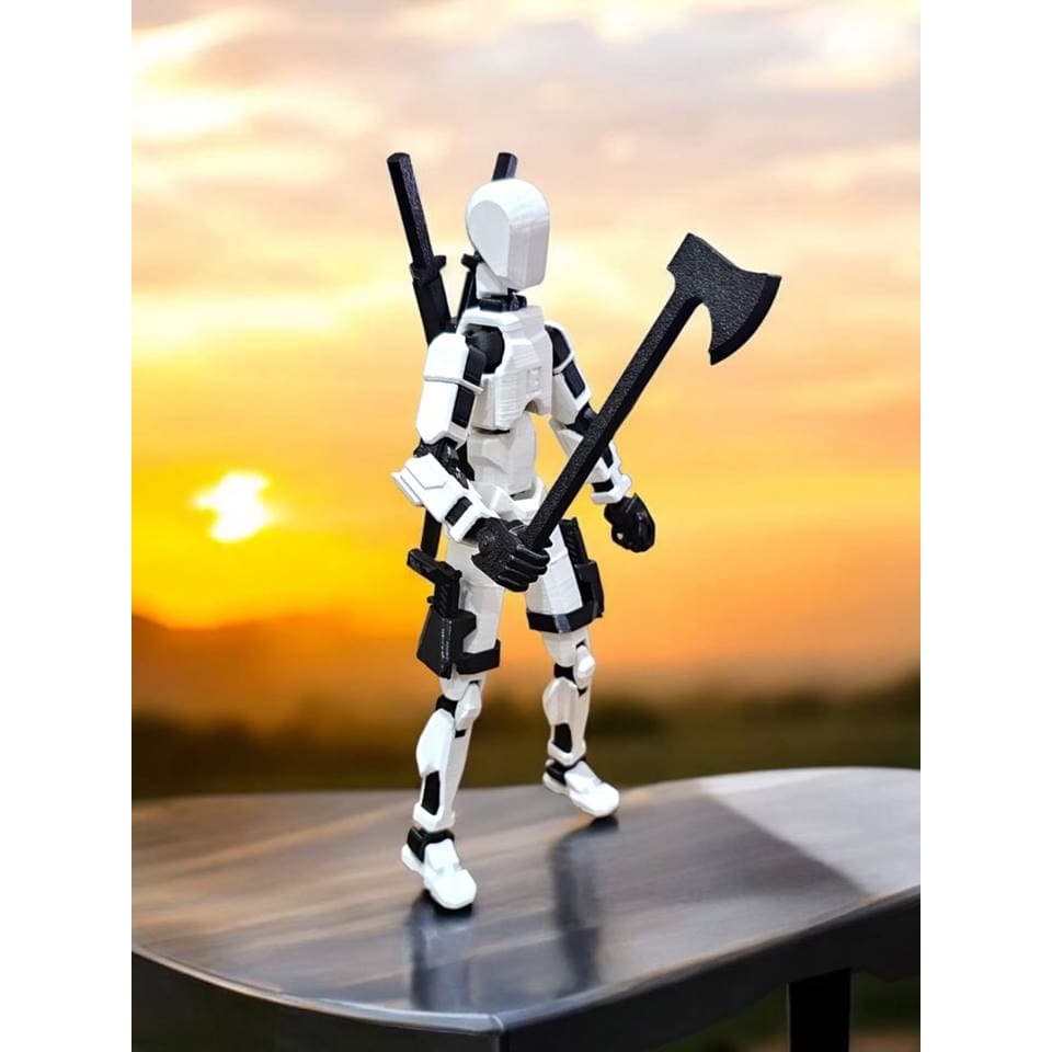 Boneco Articulado Dummy 13 para Artistas - Modelo 3D 14cm com Acessórios, Presente Criativo, DESMONTADO