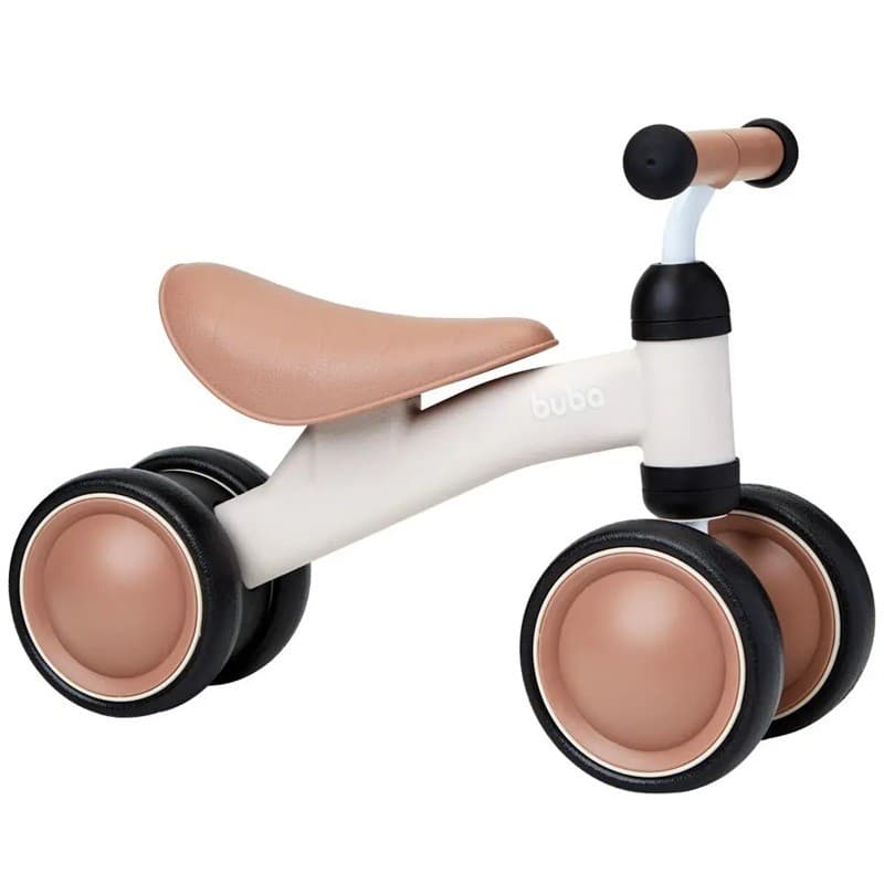BICICLETA DE EQUILIBRIO SEM PEDAL ANDADOR APOIO BEGE - BUBA