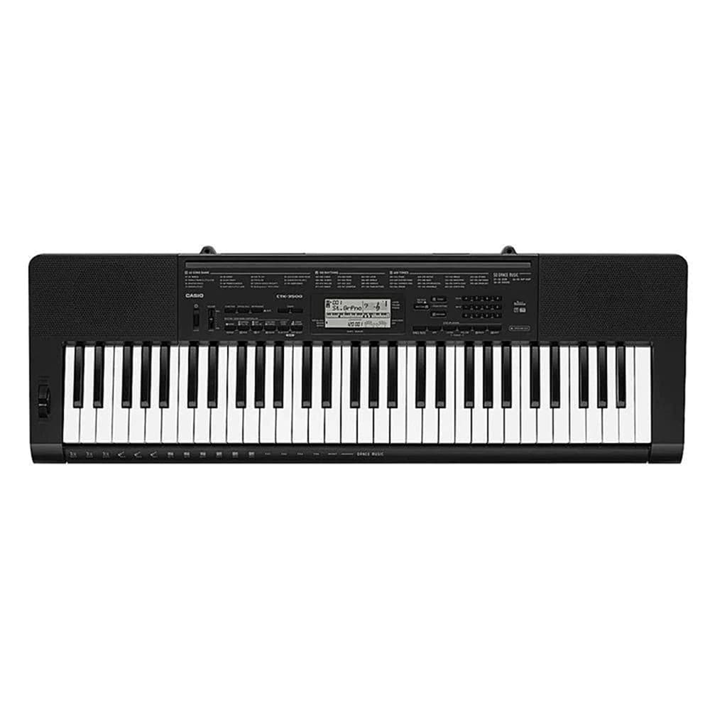 TECLADO MUSICAL CASIO CTK-3500K2-BR BASICO DIGITAL PRETO