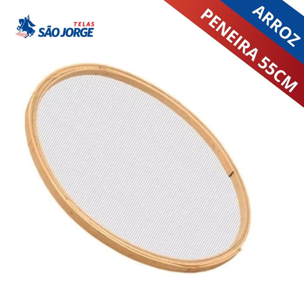 Peneira De Arroz Aro 55cm De Madeira Premium São Jorge