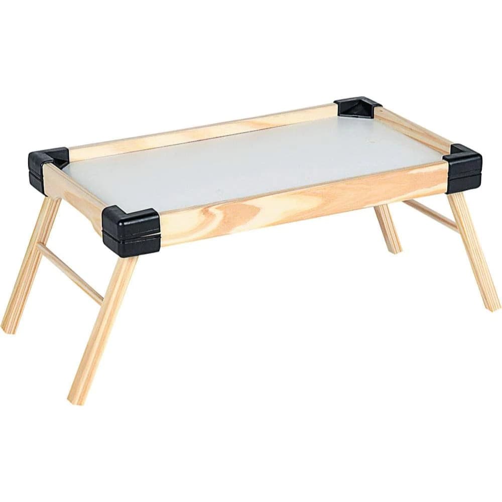 Bandeja de Servir Café da Manhã Refeições na Cama Madeira com Pés Dobráveis Bandeja