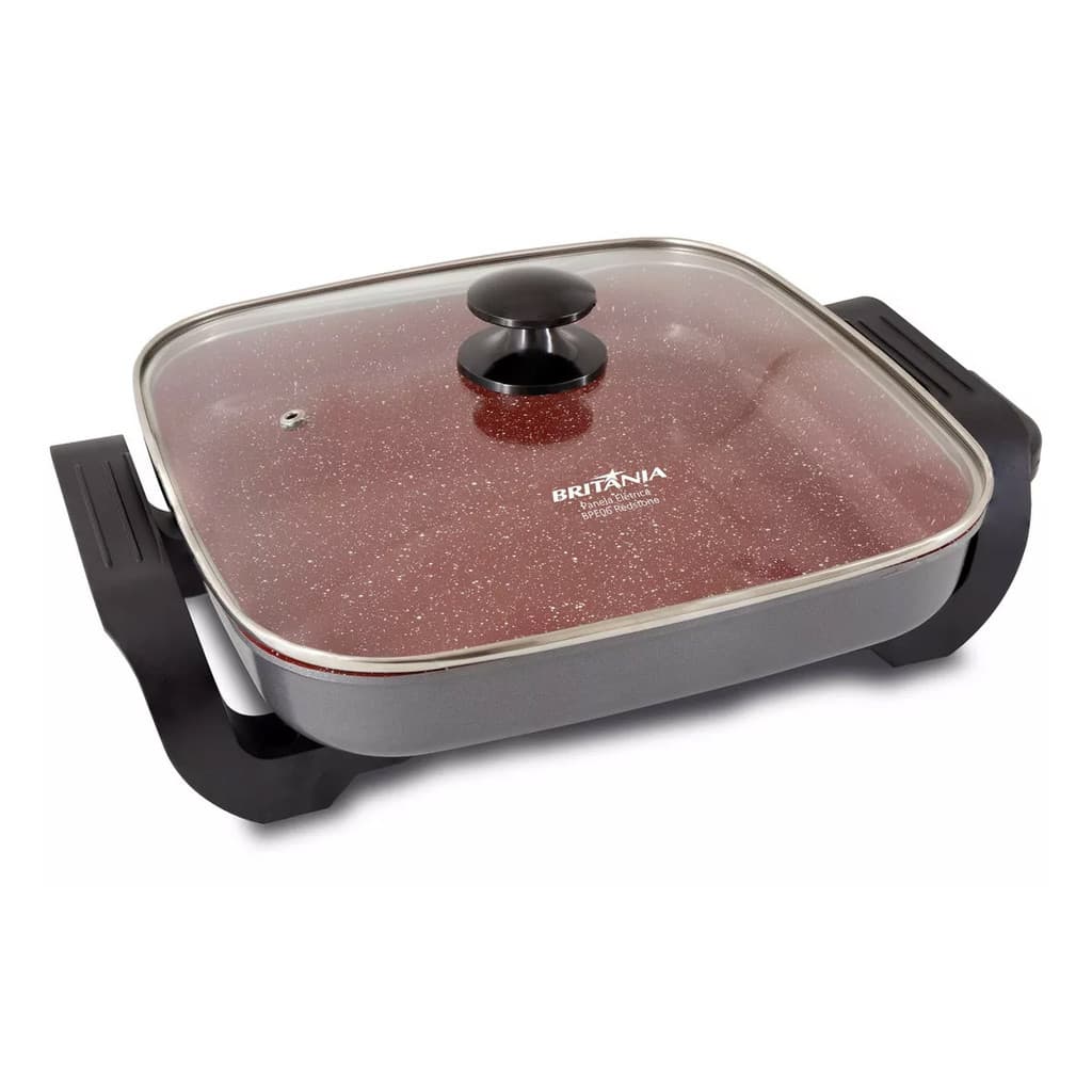 Panela Elétrica Britânia Multiuso Antiaderente BPE06 Redstone 3,5L 1200W