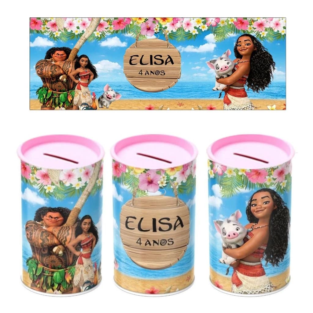 40 Cofrinhos Personalizados Para Lembrancinha Todos os Temas, Festa Infantil