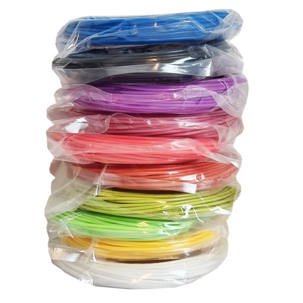 Refil Filamento PLA Kit 10 Cores 100 metros para Caneta 3D
