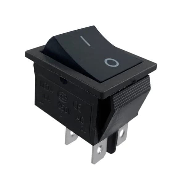 Chave Gangorra Kcd4-201 4 Terminais Liga Desliga Preta