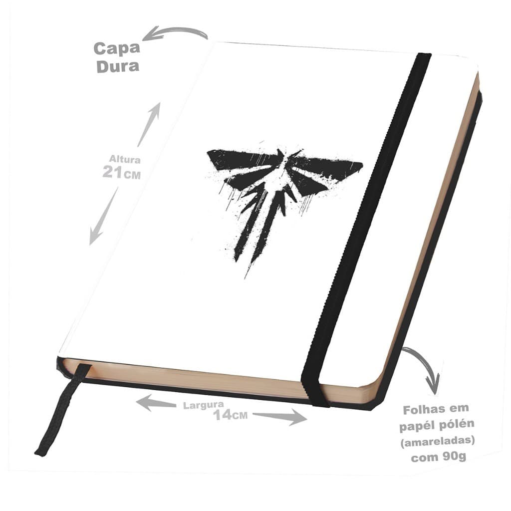 Caderno SKETCHBOOK ou anotações THE LAST OF US 21x14cm