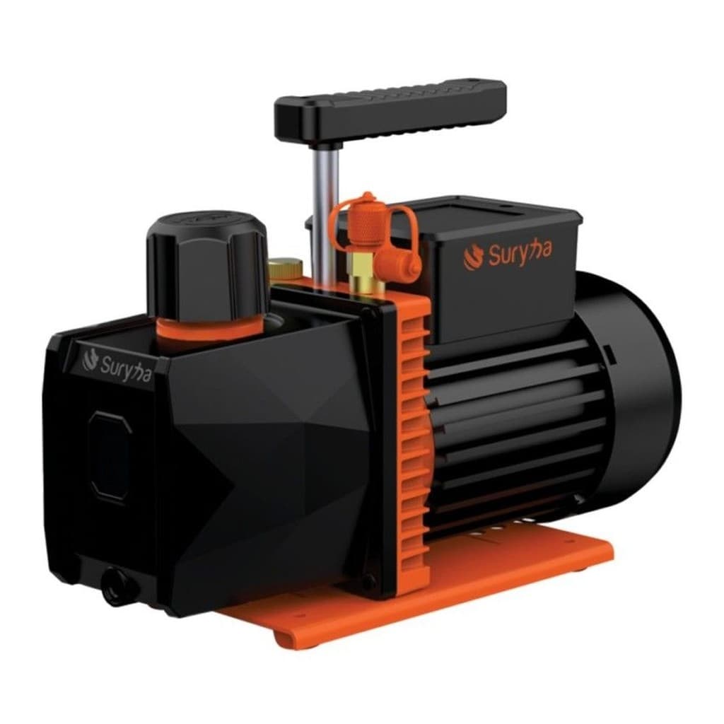 Bomba de Vácuo Suryha 8 CFM Duplo Estágio Bivolt 3/4 HP Refrigeração Profissional