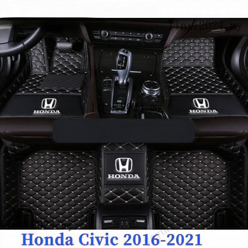 Para Honda Civic 2016-2021 G10 Tapetes Personalizados de Carro - Luxuosos à Prova d'Água