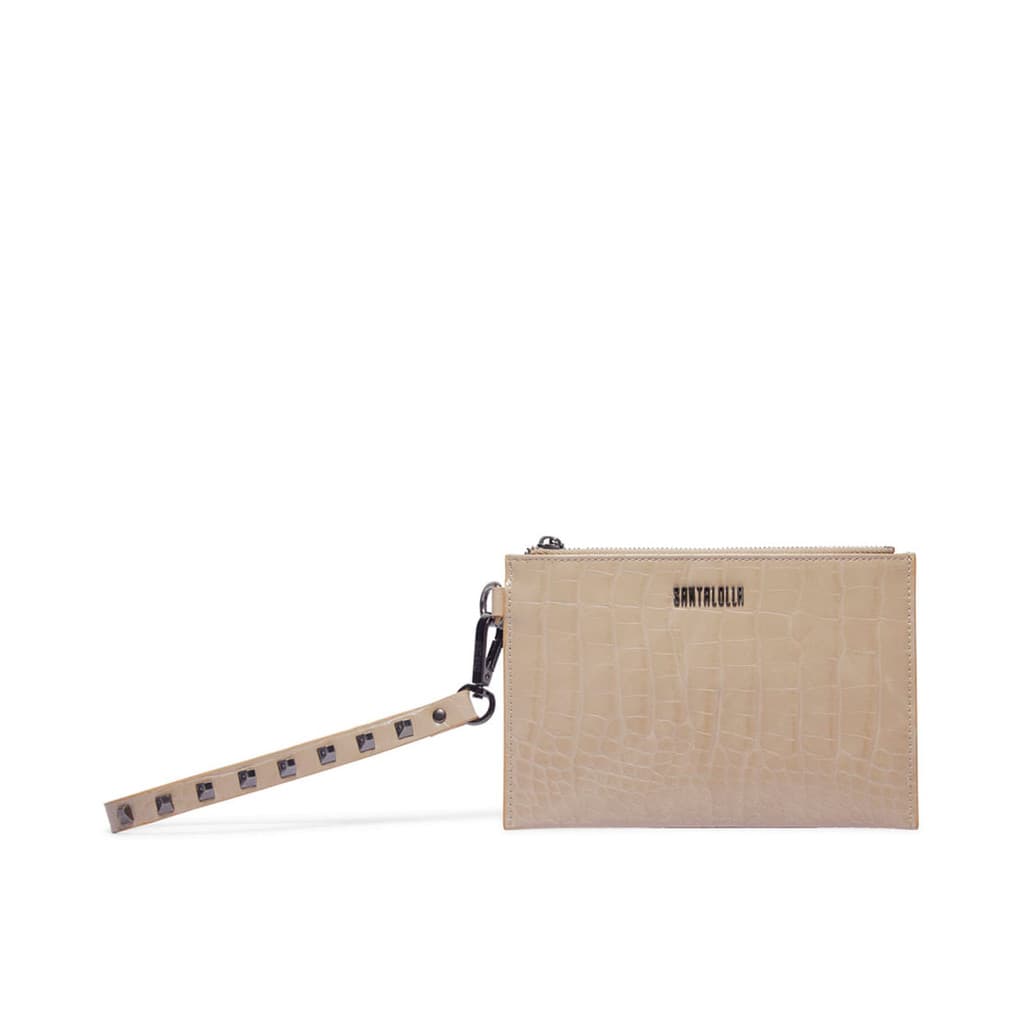 Clutch Santa Lolla Material Off White Alça Mão