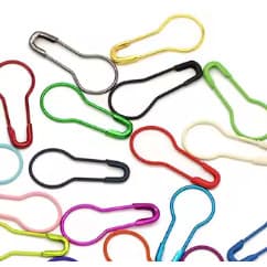 Alfinete Gancho Pera Multicoloridos