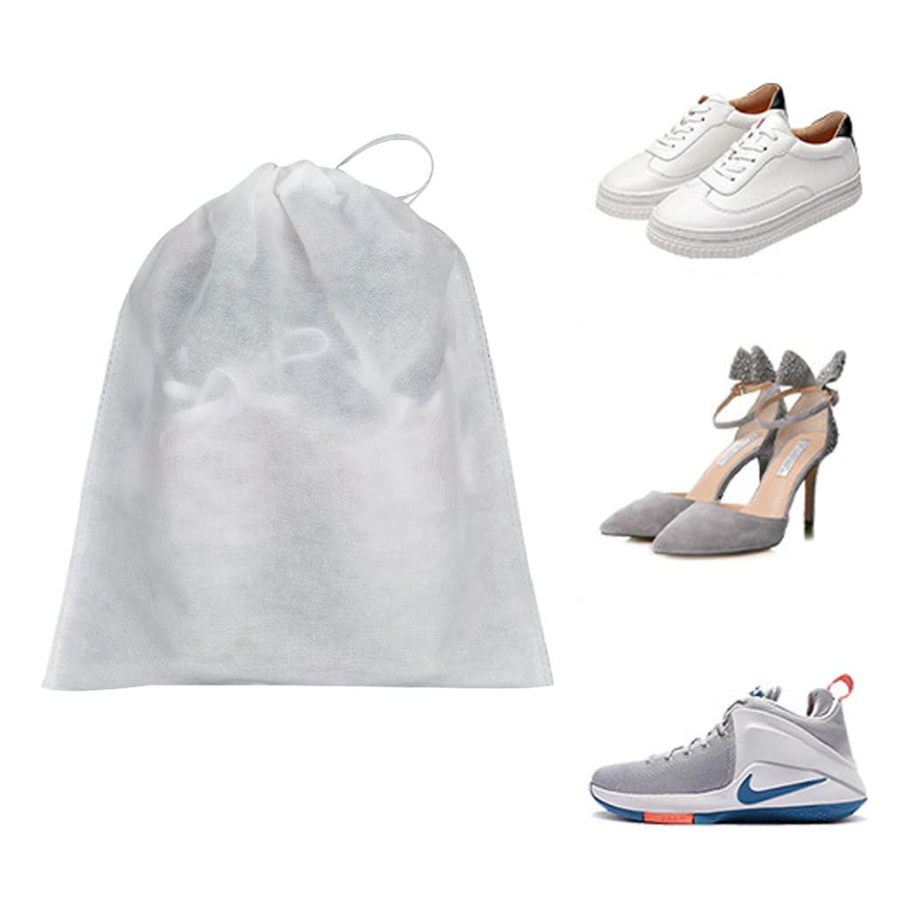 20un Embalagem Saco Sapatos Roupa Tnt Reutilizável Prático