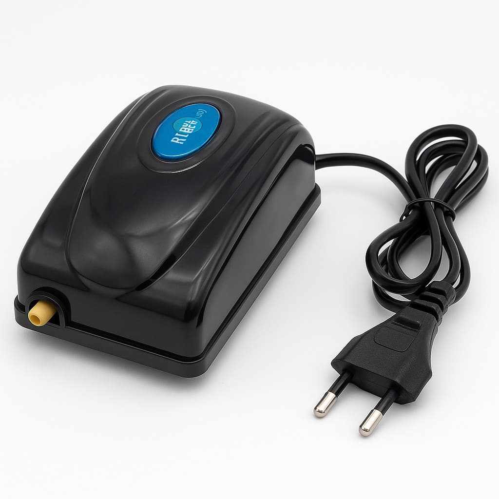 Bomba De Ar Compressor Aquário RS081 3W 2,5L/min Silenciosa