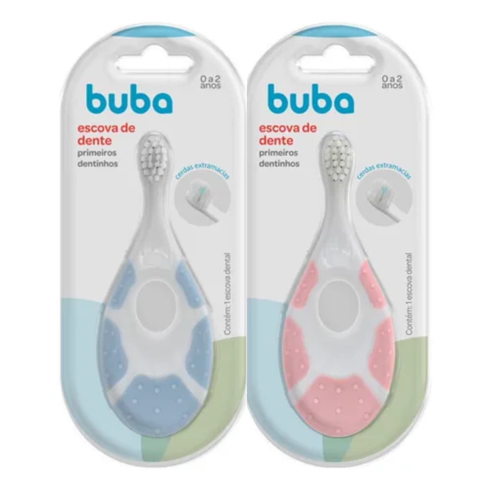 ESCOVA DE DENTE PRIMEIROS DENTINHOS CERDAS MACIAS BUBA