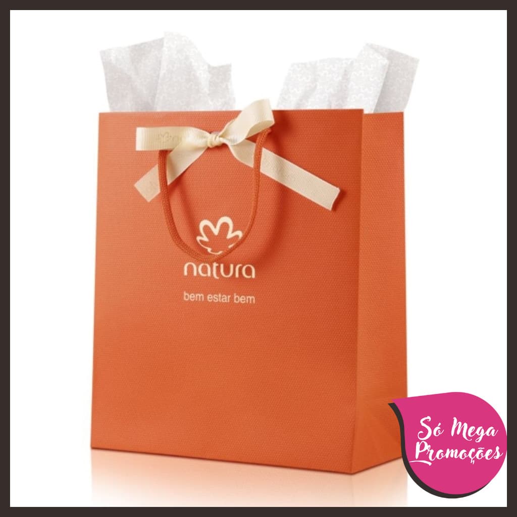Sacola Presente P com Laço - Natura