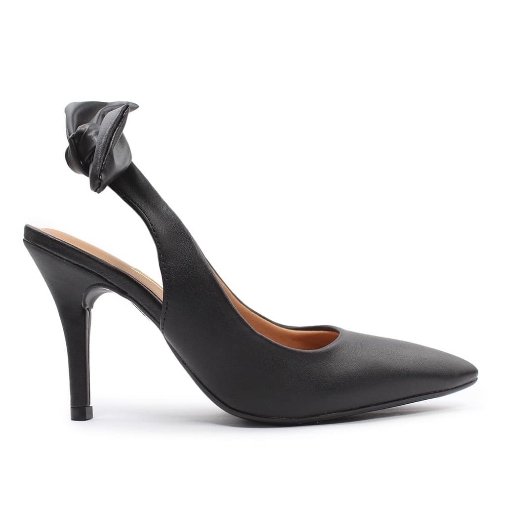 Sapato Feminino Vizzano Napa Laço Preto