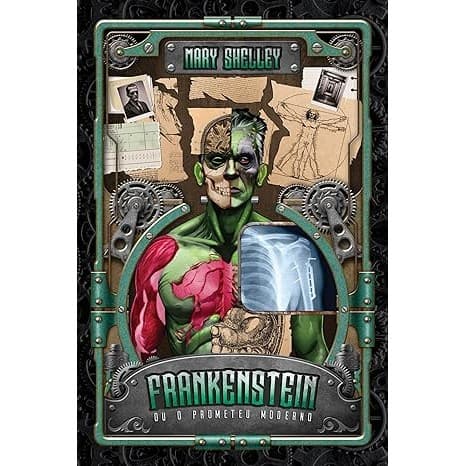 Frankenstein Ou O Prometeu Moderno Capa Dura Edição De Luxo Verniz Alto Relevo Fitilho NS Classics