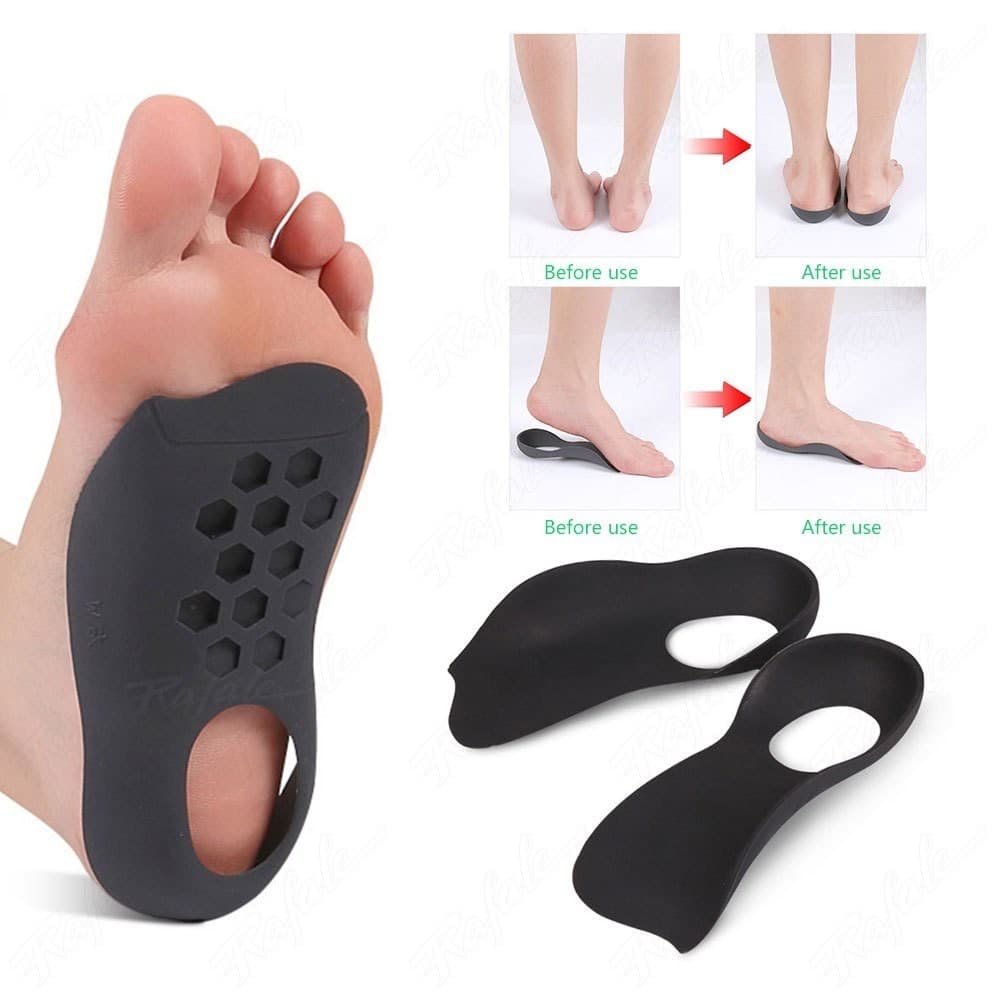 Palmilhas Ortopédicos Pés Planos  De Tamanho Grande Para Em Forma De O Suporte De Arco Plantar Fasciitis Sapatos Unisexo