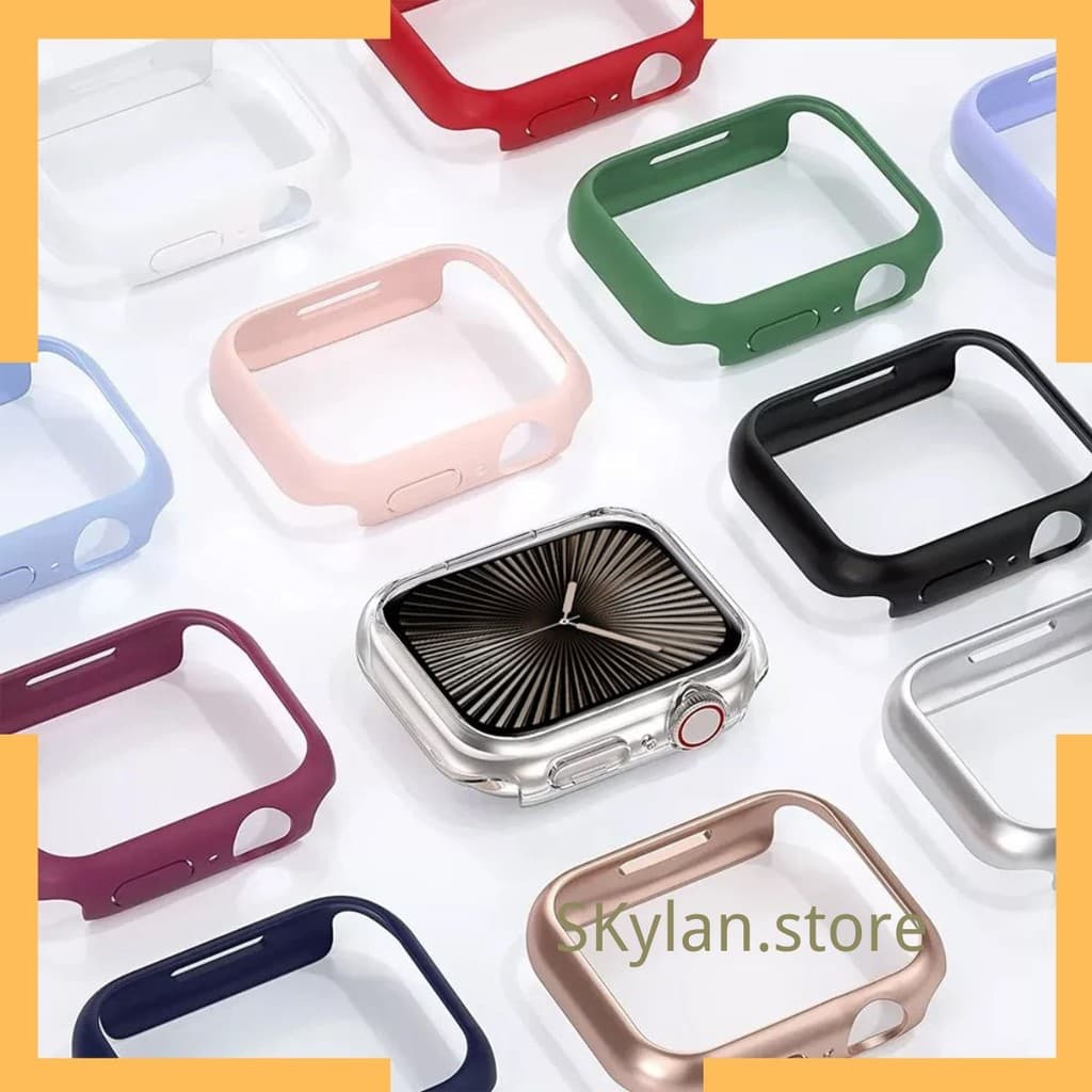 Novo Case Capa para Apple Watch Lateral Series 10 9 8 7 6 5 4 3 2 Se Ultra aberto pc anti-queda 38 40 41 42 44 45 46 49