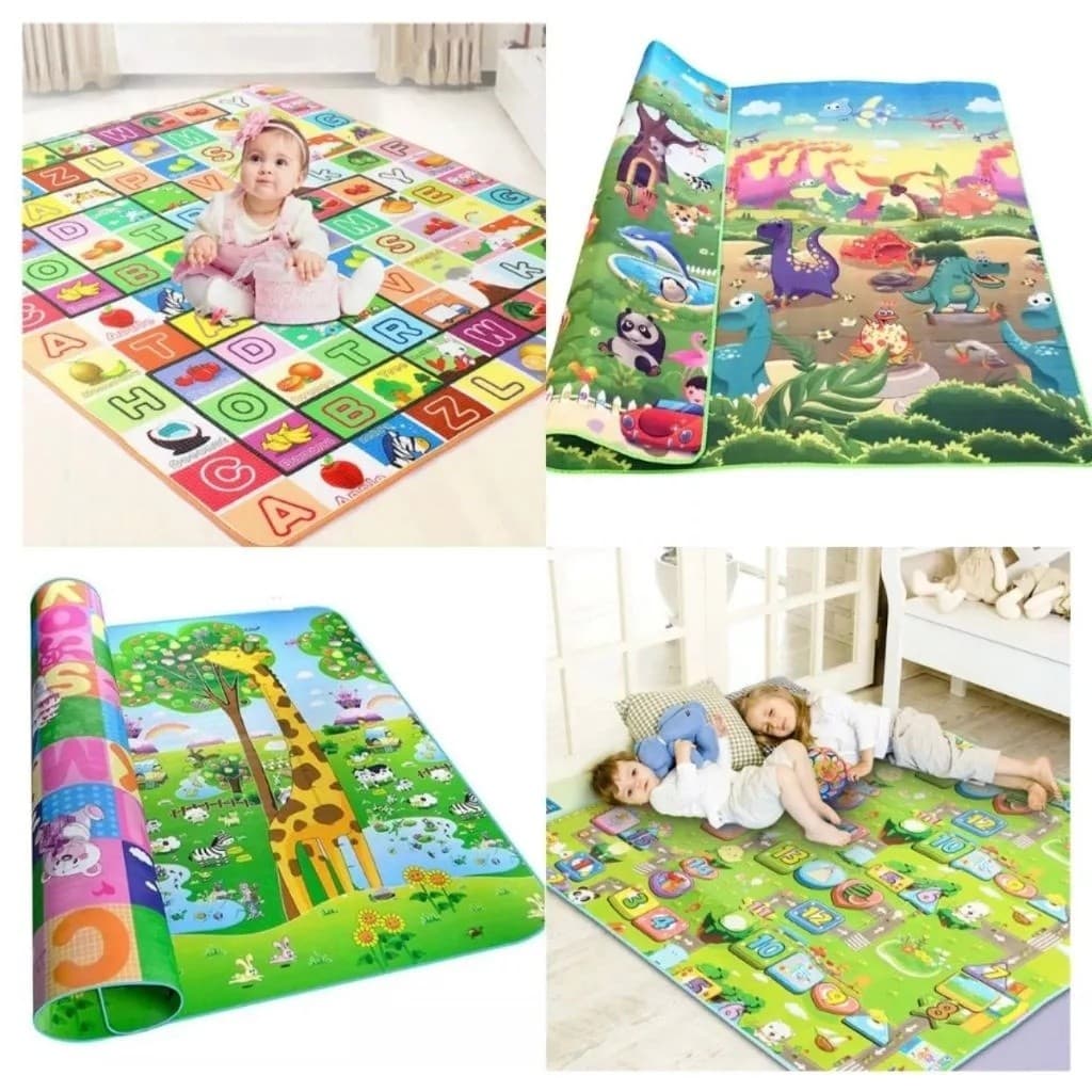 Dupla Face Térmico Tapete de Atividades 120cmx90cm Infantil Emborrachado Educativo bebê crianças